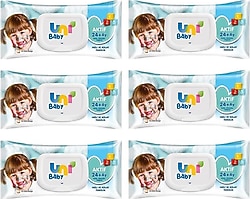 Uni Baby Aktif 72 Yaprak 6'lı Paket Islak Mendil