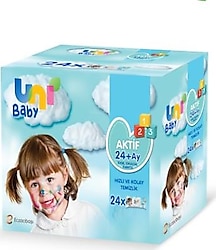 Uni Baby Aktif 72 Yaprak 24'lü Paket Islak Mendil