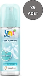 Uni Baby Bebeksi Dokunuş Bebek Kolonyası 150 ml 9 Adet