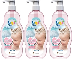 Uni Baby Kolay Tarama Şampuanı 700 ml 3 Adet
