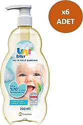 Uni Baby Saç ve Vücut Şampuanı 700 ml 6 Adet