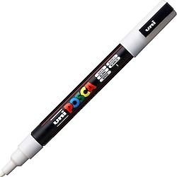 Uni-Ball PC-3M 0.9-1.3 mm Beyaz Boyama Markörü