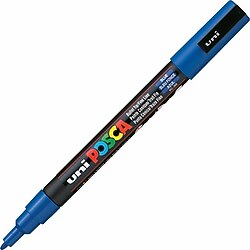 Uni-Ball PC-3M 0.9-1.3 mm Açık Mavi Boyama Markörü