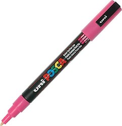 Uni-Ball PC-3M 0.9-1.3 mm Pembe Boyama Markörü