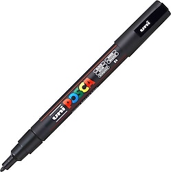 Uni-Ball PC-3M 0.9-1.3 mm Siyah Boyama Markörü