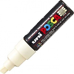 Uni-Ball Posca PC-8K 8 mm Kesik Uç Fildişi Boyama Markörü