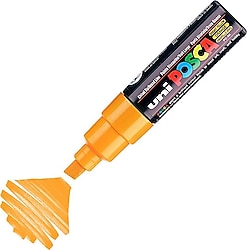 Uni-Ball Posca PC-8K 8 mm Kesik Uç Parlak Sarı Boyama Markörü