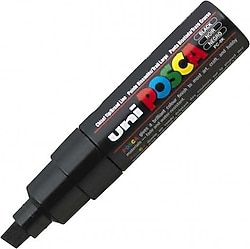 Uni-Ball Posca PC-8K 8 mm Kesik Uç Siyah Boyama Markörü