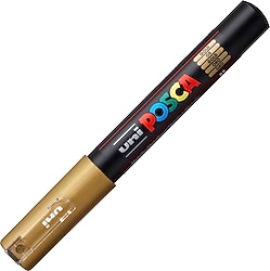 Uni-Ball Posca PC-1M 0.7 mm Altın Marker Kalem