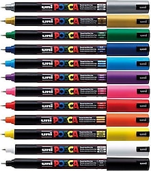 Uni-Ball Posca PC-1MR 0.7 mm 12'li Marker Seti