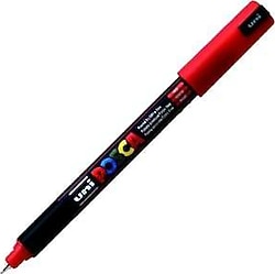 Uni-Ball Posca PC-1MR 0.7 mm Kırmızı Marker Kalem