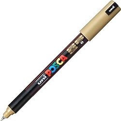 Uni-Ball Posca PC-1MR 0.7 mm Metalik Altın Marker Kalem