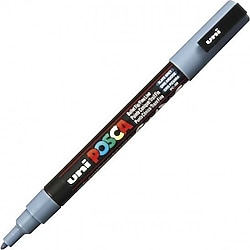 Uni-Ball Posca PC-3M 0.9-1.3 mm Kurşun Gri Boyama Markörü