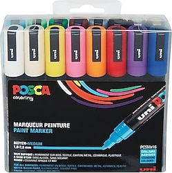 Uni-Ball Posca PC-5M 16'lı Marker Kalem Seti