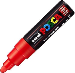 Uni-Ball Posca PC-7M 4.5-5.5 mm Kırmızı Boyama Markörü