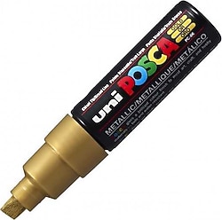 Uni-Ball Posca PC-8K 8 mm Kesik Uç Altın Boyama Markörü