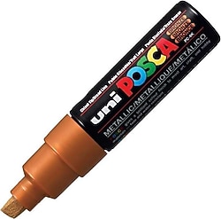Uni-Ball Posca PC-8K 8 mm Kesik Uç Bronz Boyama Markörü