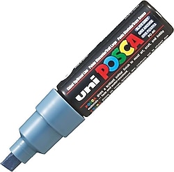 Uni-Ball Posca PC-8K 8 mm Kesik Uç Kurşun Gri Boyama Markörü