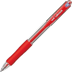Uni-Ball SN-100 Laknock Micro 0.5 mm Kırmızı Tükenmez Kalem