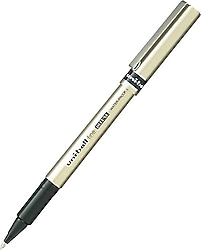 Uni-Ball UB-157 Eye Penna Roller | Punta 0.7 Mm | Inchiostro Super Ink Nero | Confezione 5 Pezzi