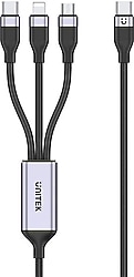 Unitek C14101AGY01-1.5M 1.5 m 3in1 Hızlı Şarj Kablosu