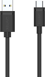 Unitek C14103BK-1.5M 1.5 m USB to Type-C Hızlı Şarj Kablosu