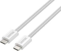 Unitek C14141AWH01-1M 1 m Beyaz Type-C to Type-C Hızlı Şarj Kablosu