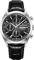 Universe Constant Galactica Chrono Tri-Compax UC8648 Deri Kordon Siyah Erkek Kol Saati