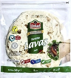 Untad Premium Tortilla Lavaş 560 gr 8'li