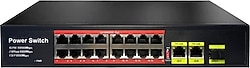 Uranium POE-1621SFP-200W 16 Port 10/100 Mbps Gigabit Switch