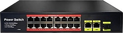 Uranium POE-G1621SFP-300W 16 Port 10/100/1000 Gigabit Switch