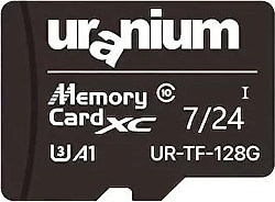Uranium UR-TF-128G Class 10 UHS-I U3 A1 128 GB Micro SD Kart