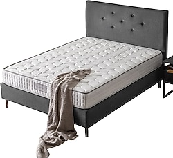 US. Sleeping Grey Yaylı 140x200 cm Ortopedik Çift Kişilik Yatak