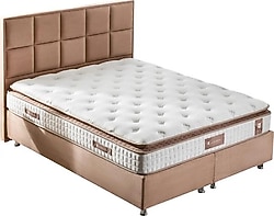 US. Sleeping Ultra Ortopedik Touch Brown Yaylı 100x200 cm Pedli Tek Kişilik Yatak