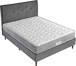 US. Sleeping Ultra Super Gray Yaylı 90x200 cm Tek Kişilik Yatak