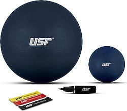 USR 20+55 cm Pilates Topu + Pompası + 3 Micro Bant