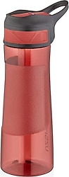 Uzspace 9002 Ring Kırmızı 670 ml Tritan Pipetli Matara