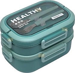 Vagonlife Bento 1650 ml 3 Bölmeli 2 Katlı Beslenme Kutusu