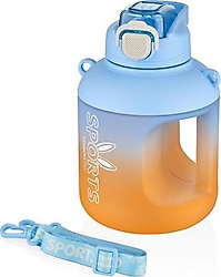 Vagonlife VGN2302 Mavi 1100 ml Askılı Pipetli Matara