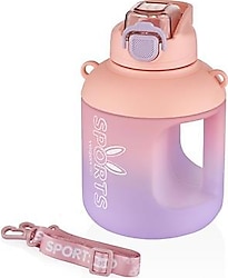 Vagonlife VGN2302 Pembe 1100 ml Askılı Pipetli Matara