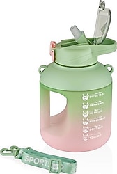 Vagonlife VGN2302 Yeşil 1100 ml Askılı Pipetli Matara