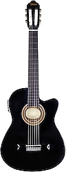 Valencia VC104THNCEBK Elektro Klasik Gitar