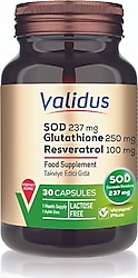 Validus D-TOX Superoxide Dismutaz 237 mg 30 Kapsül
