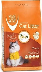 Vancat Portakal Kokulu 5 kg /5.9 lt İnce Taneli Bentonit Kedi Kumu