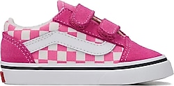 Vans Old Skool V VN000CTGFRQ1 Açık Pembe Damalı Bebek Sneaker