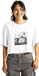 Vans Rhythm Relaxed Crop Kısa Kollu Bisiklet Yaka Kadın Tişört