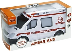 Vardem 1:18 Işıklı ve Sesli Çarp Dön Ambulans SM-488