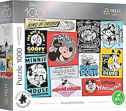 Vardem Disney Retro Poster 1000 Parça Puzzle 10761