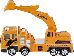 Vardem YH-711-54A Sürtmeli Metal 1:50 Sarı Vinç ve Ekskavatör