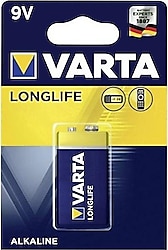 Varta 4122 Longlife 9 V Alkalin Pil